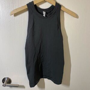Athleta Charcoal Ribbed Tank Top